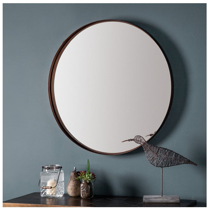 Greystoke Round Mirror Bronze