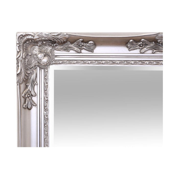 Haddon Rectangle Mirror 66x91cm Antique Silver
