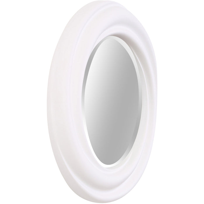 Adele Round Mirror White