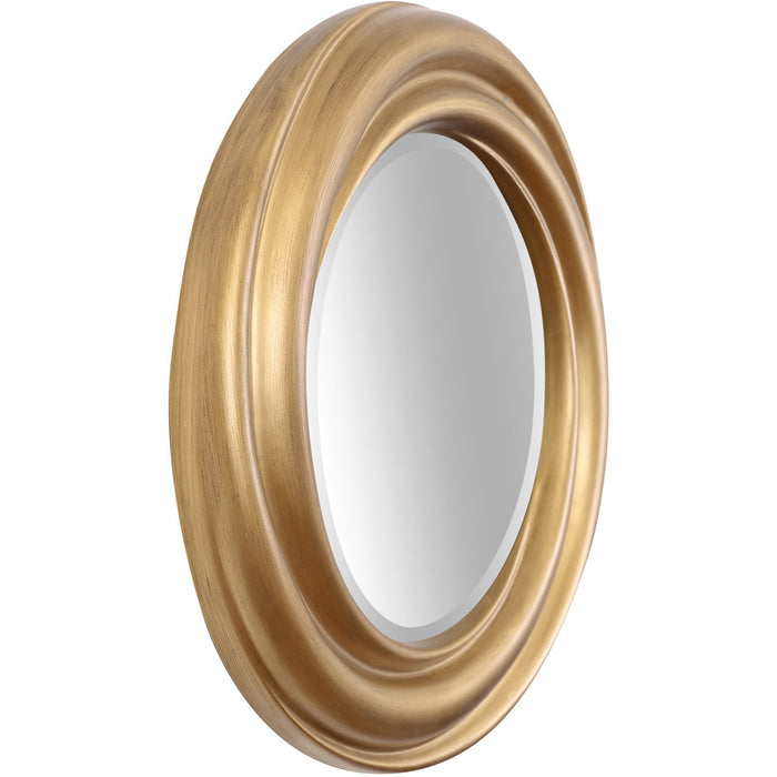 Adele Round Mirror Gold