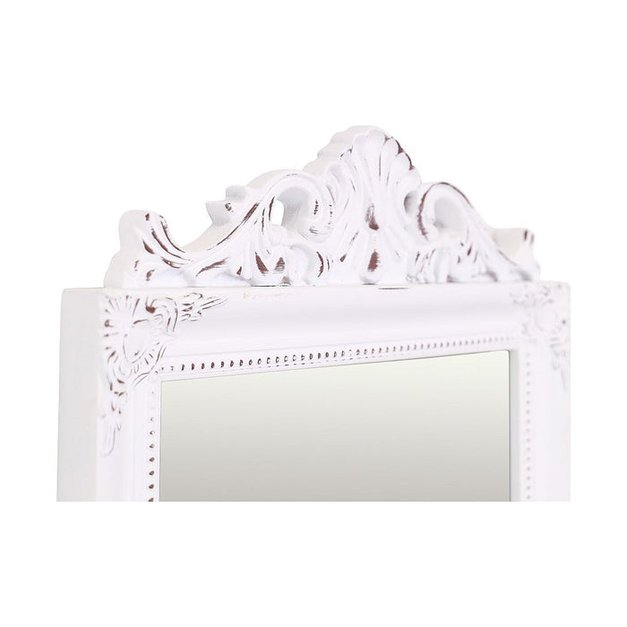 Chloe French Crest Wall Mirror Vintage White