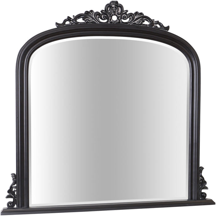 Dayton Overmantle Mirror Antique Black