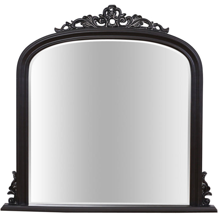 Dayton Overmantle Mirror Antique Black
