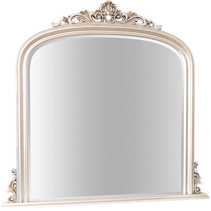 Dayton Overmantle Mirror Antique Champagne