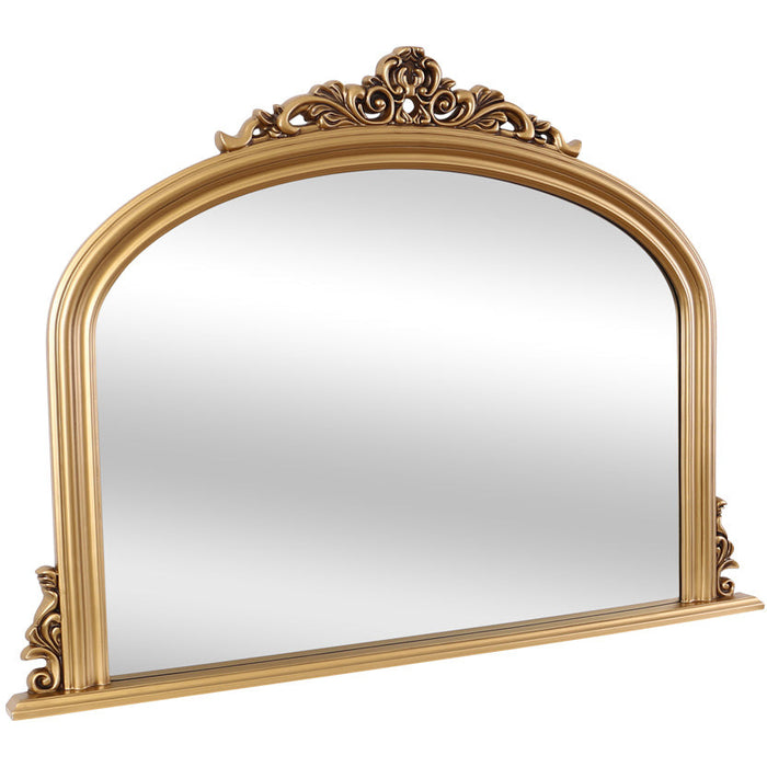 Reading Overmantle Mirror Antique Gold