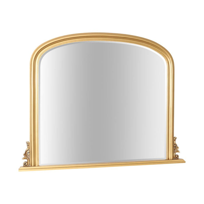 Thornby Overmantle Mirror Antique Gold