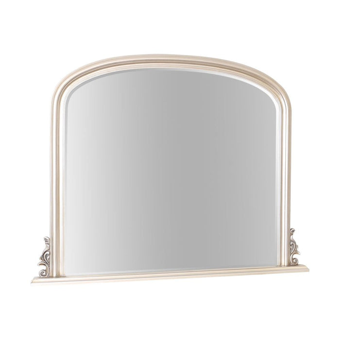 Thornby Overmantle Mirror Antique Silver