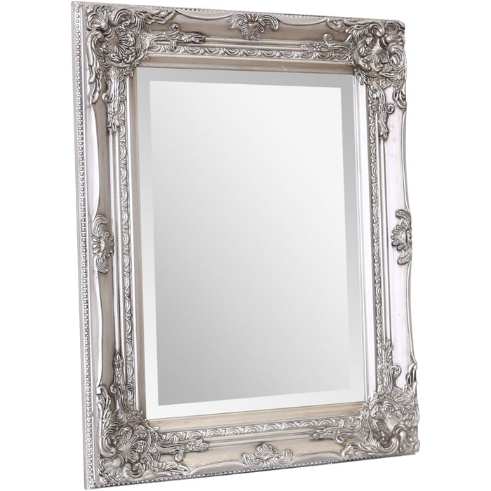 Rhone Wall Mirror 42x53cm Antique Silver