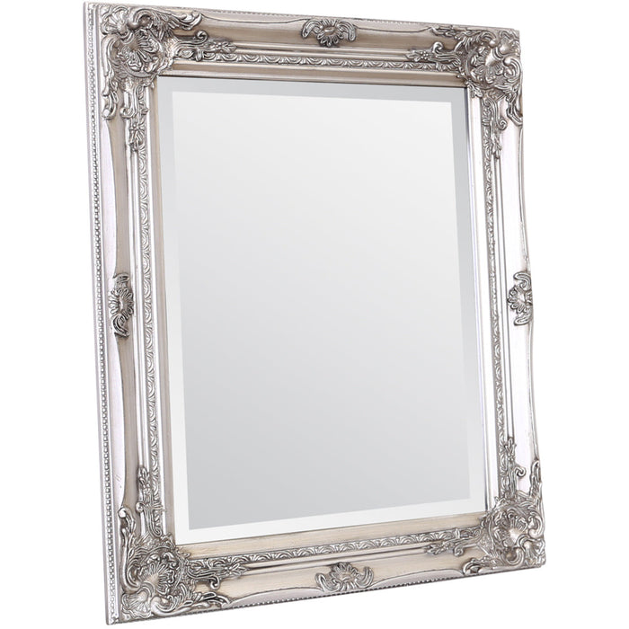 Rhone Wall Mirror 50x60cm Antique Silver