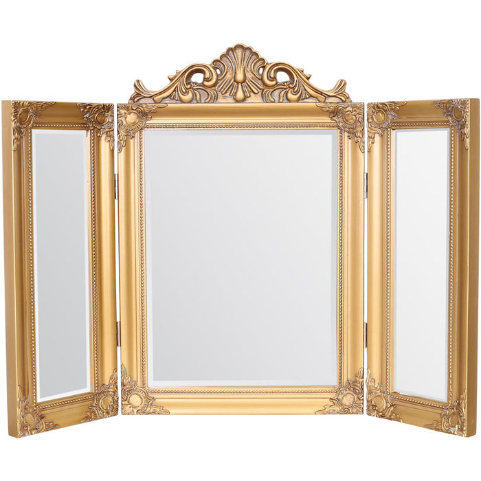 Ella Dressing Table Mirror Antique Gold