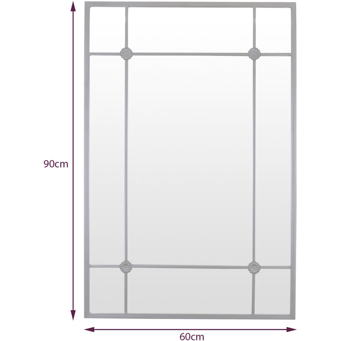 Chelsea Window Mirror 60x90cm Black