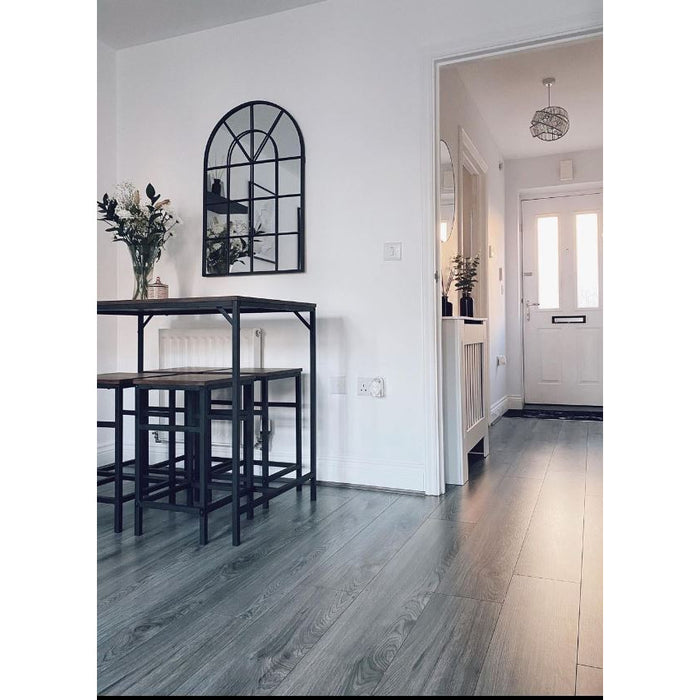 Stamford Window Mirror 60x90cm Dark Grey Metal