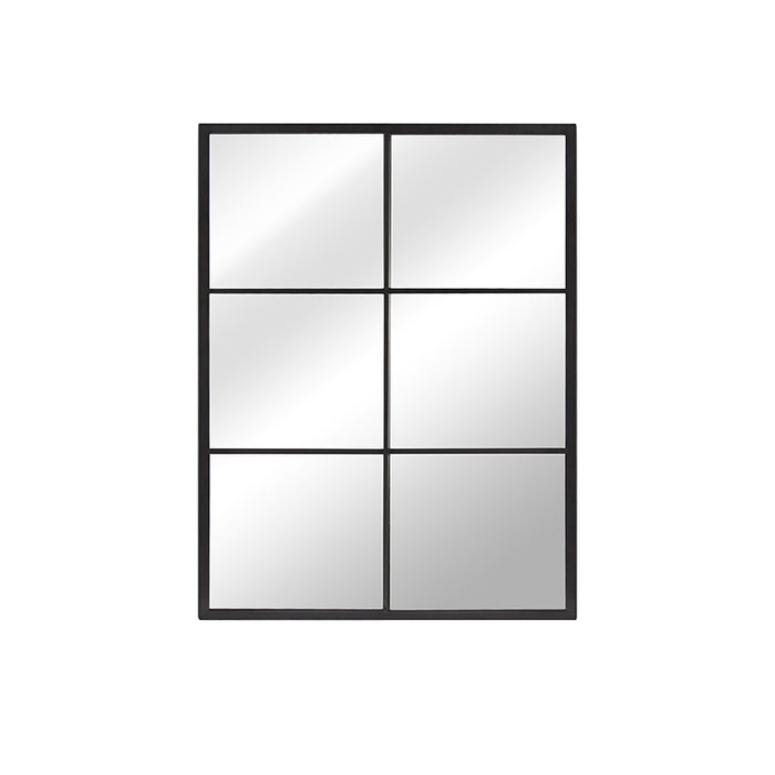 Newport Crittall Window Mirror 60x90cm Black