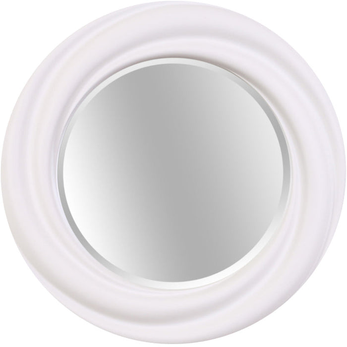 Adele Round Mirror White