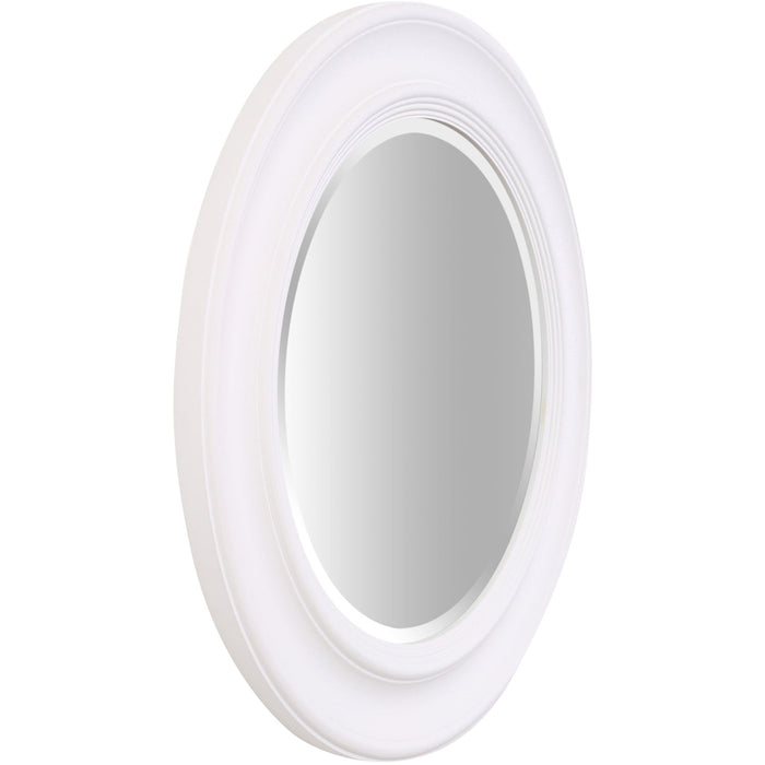 Noa Round Mirror White