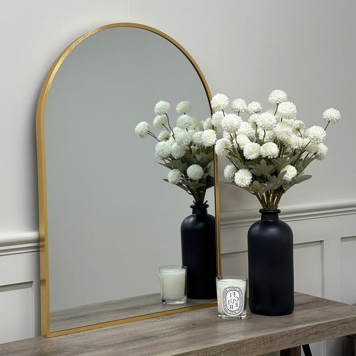 Oslo Arched Mirror 50x70cm Gold