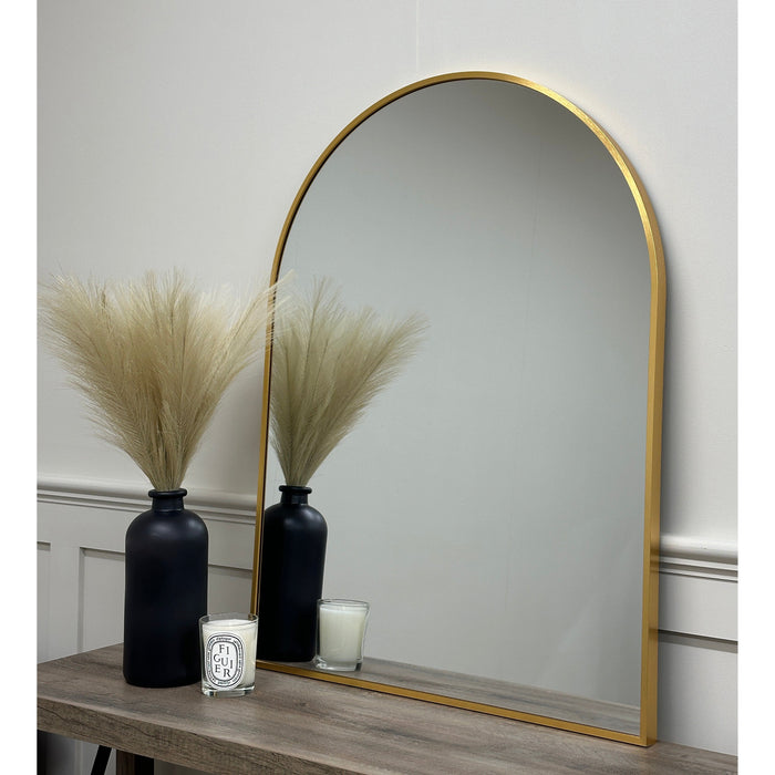 Oslo Arched Mirror 60x80cm Gold