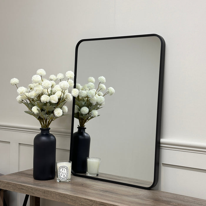 Oslo Rectangle Mirror 50x70cm Black