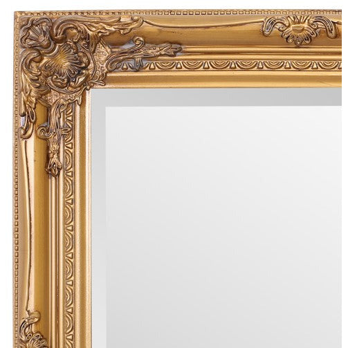 Rhone Tall Wall Mirror 42x132cm Antique Gold