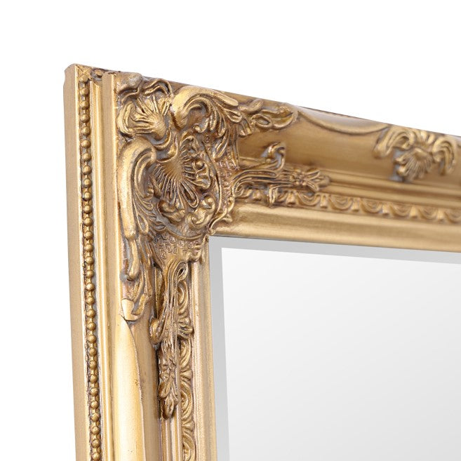 Rhone Tall Wall Mirror 42x132cm Antique Gold