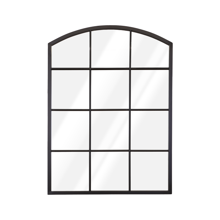 Rockford Arched Window Mirror 56x76cm Black