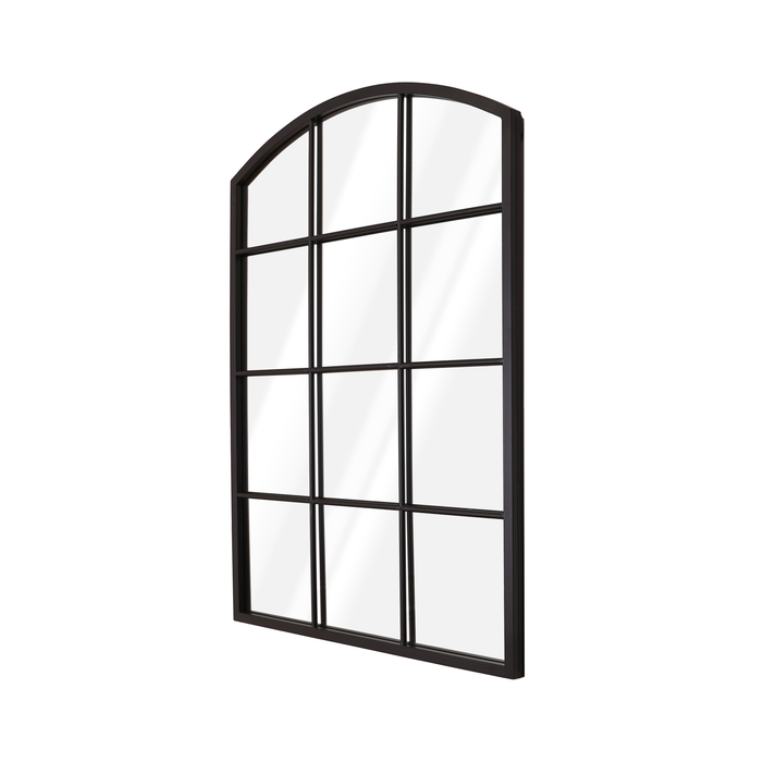 Rockford Arched Window Mirror 56x76cm Black