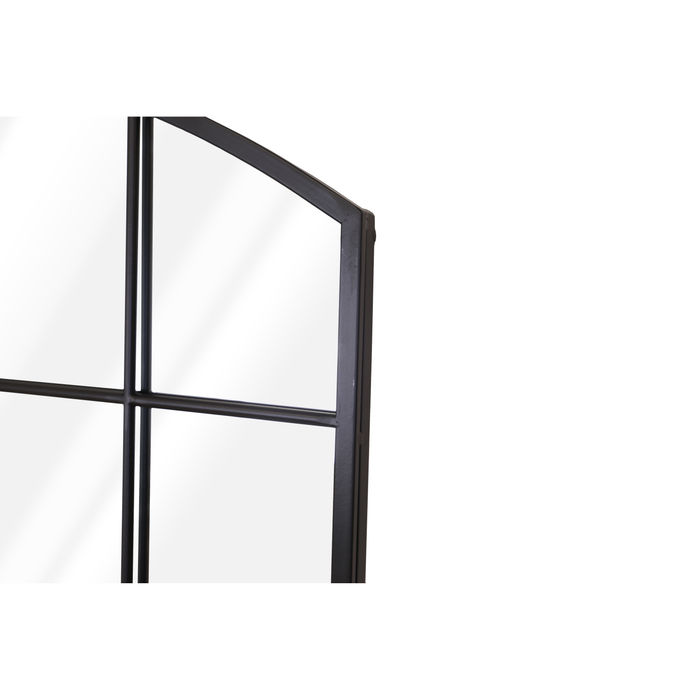 Rockford Arched Window Mirror 56x76cm Black