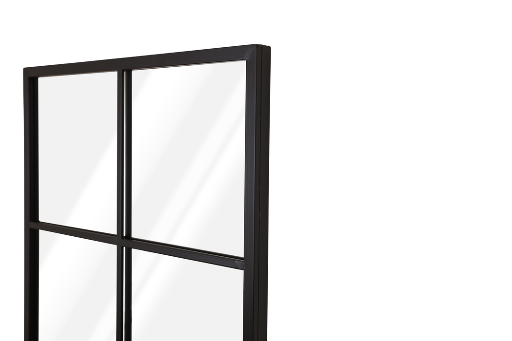 Newport Crittall Window Mirror 60x90cm Black