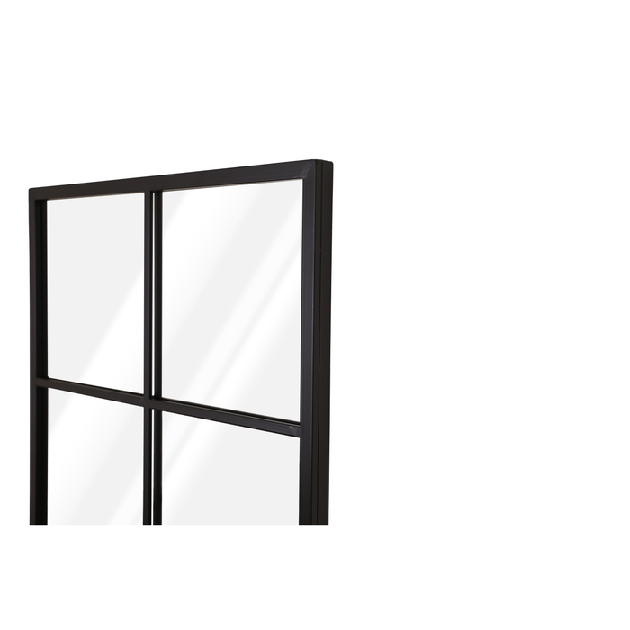 Newport Crittall Window Mirror 60x90cm Black