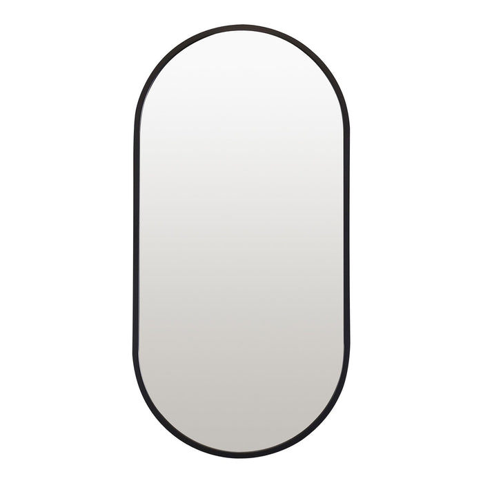 Oslo Pill Mirror 40x80cm Black