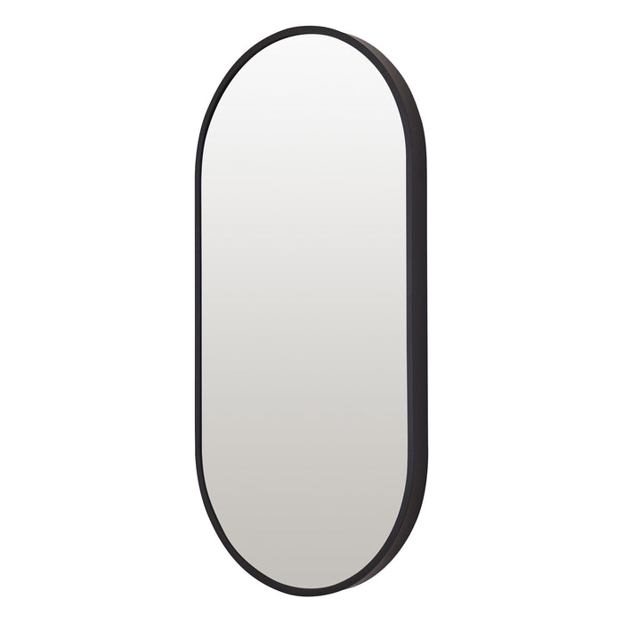 Oslo Pill Mirror 30x60cm Black