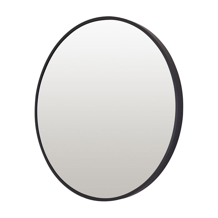 Oslo Round Mirror 60cm Black