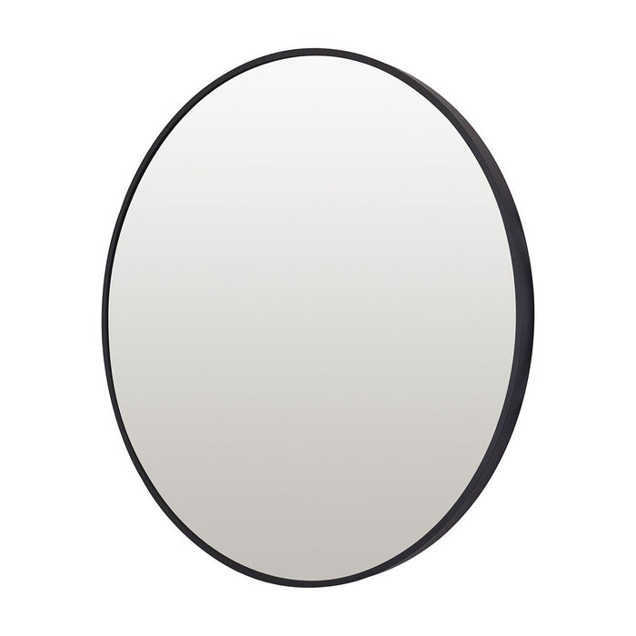 Oslo Round Mirror 50cm Black