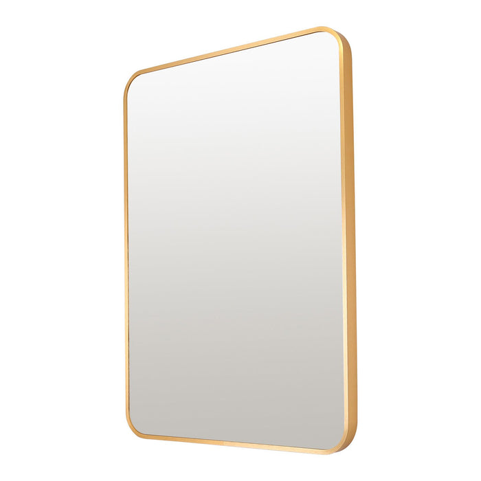 Oslo Rectangle Mirror 50x70cm Gold