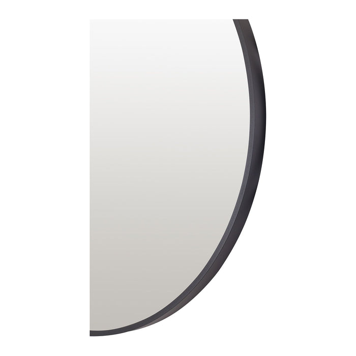 Oslo Round Mirror 60cm Black