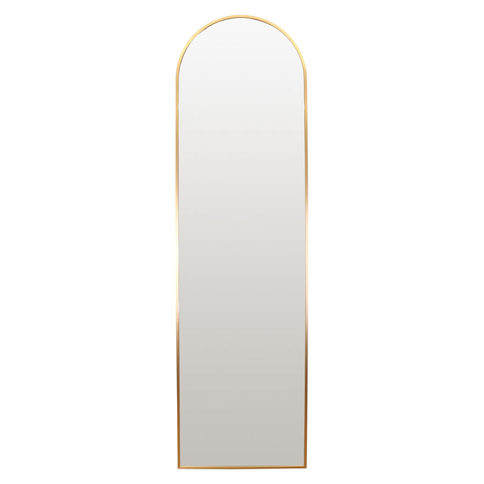 Oslo Tall Arched Mirror 40x140cm Gold