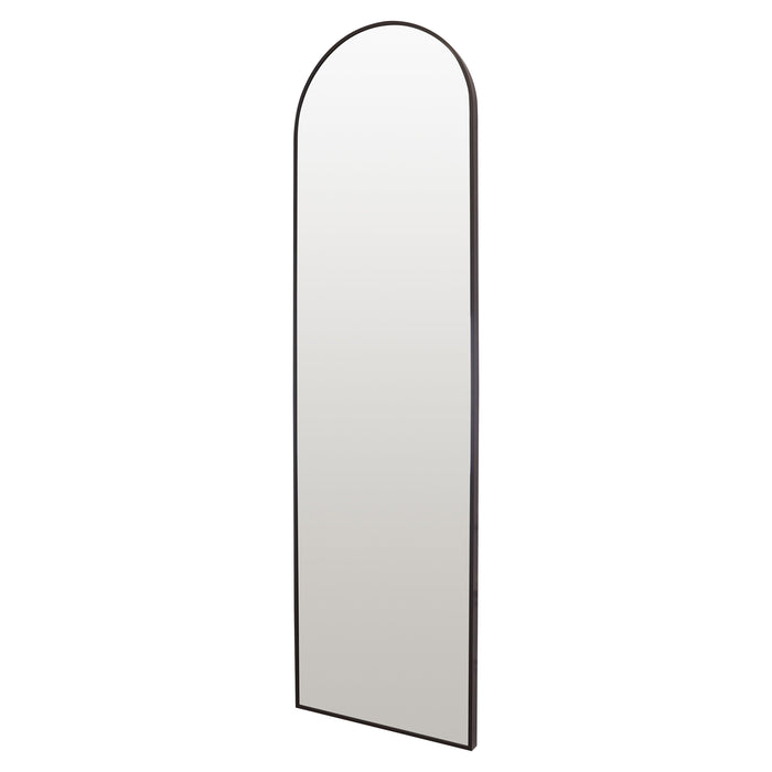 Oslo Tall Arched Mirror 40x140cm Black