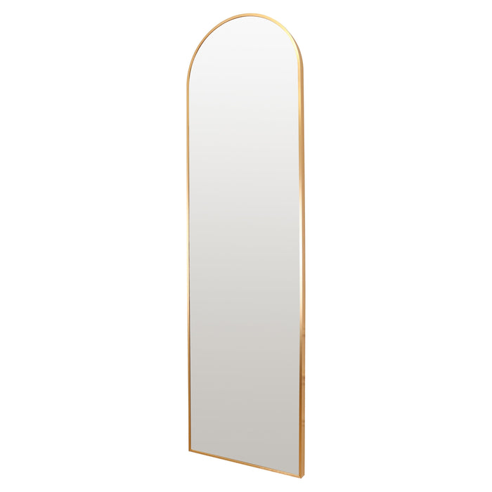 Oslo Tall Arched Mirror 40x140cm Gold