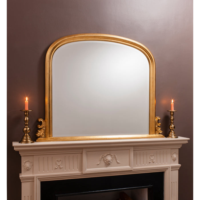 Thornby Overmantle Mirror Antique Gold