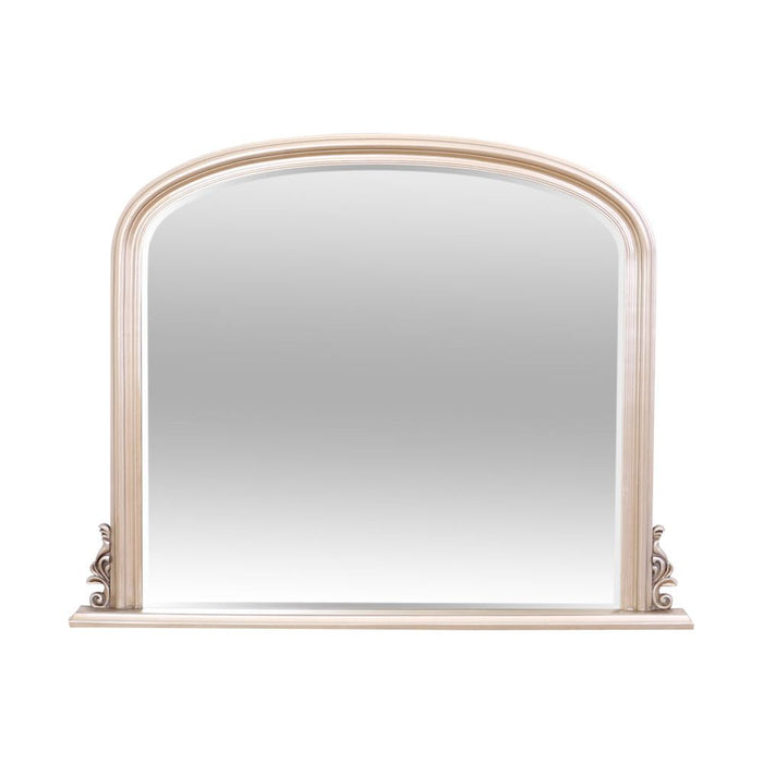 Thornby Overmantle Mirror Antique Silver