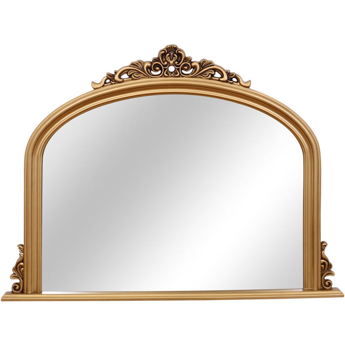 Reading Overmantle Mirror Antique Gold