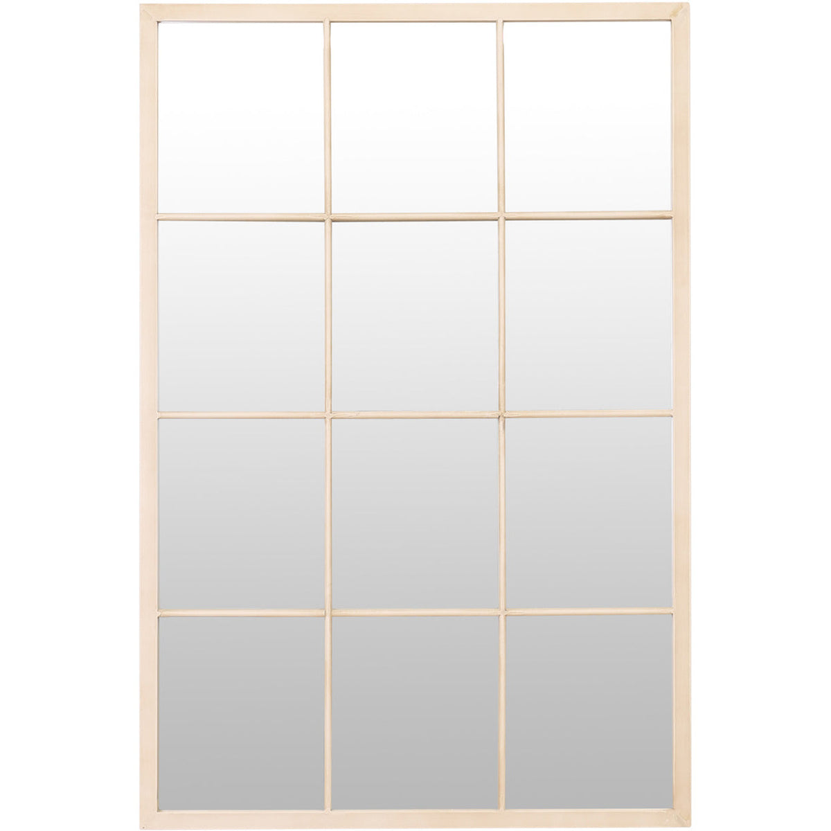 Large Rectangular Window Mirror Buy Camden Rectangle Window Mirror 60x90cm Cream | Select Mirrors