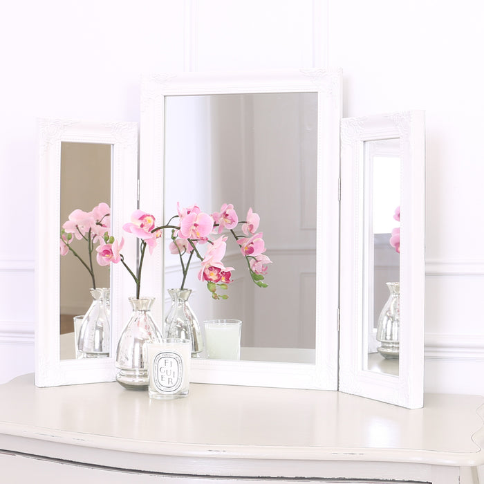 Lola Dressing Table Mirror White