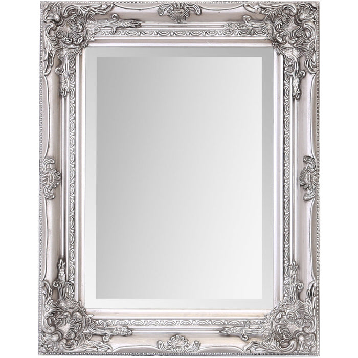 Rhone Wall Mirror 42x53cm Antique Silver